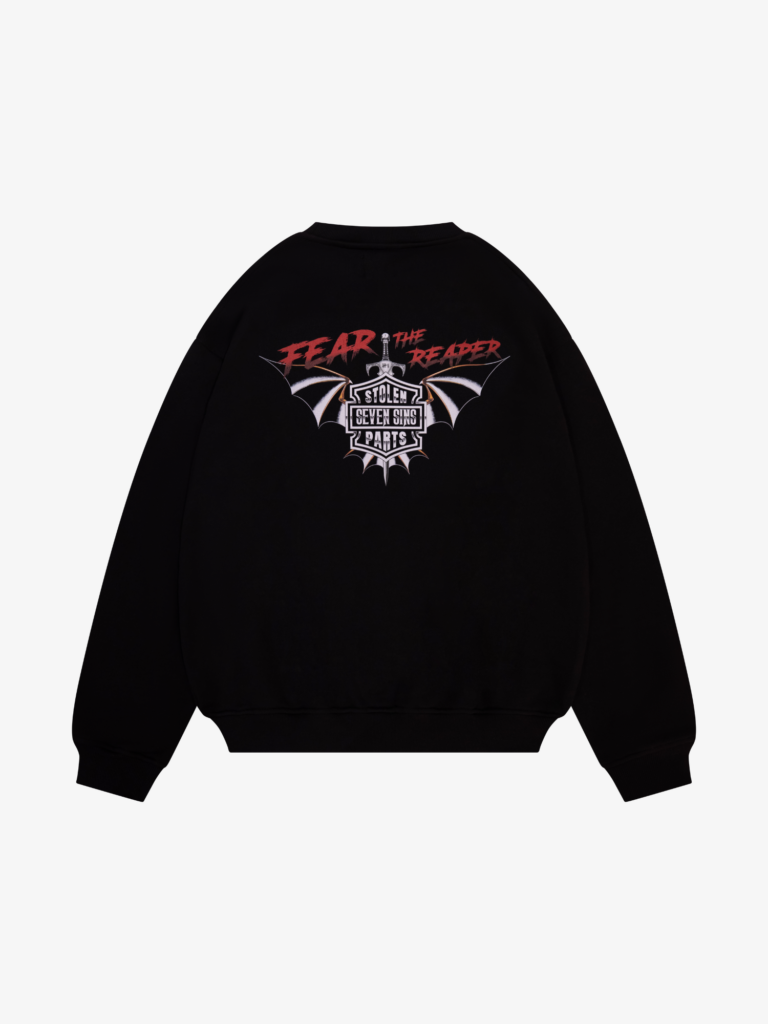 fear the reaper sweatshirt back