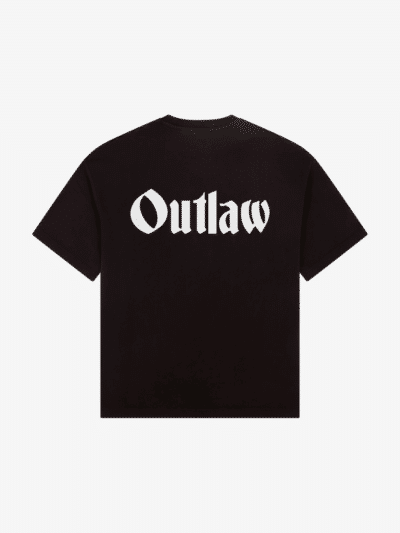 back of seven sins outlaw black t-shirt flat