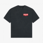 front of seven sins cigarette t-shirt vintage black flat